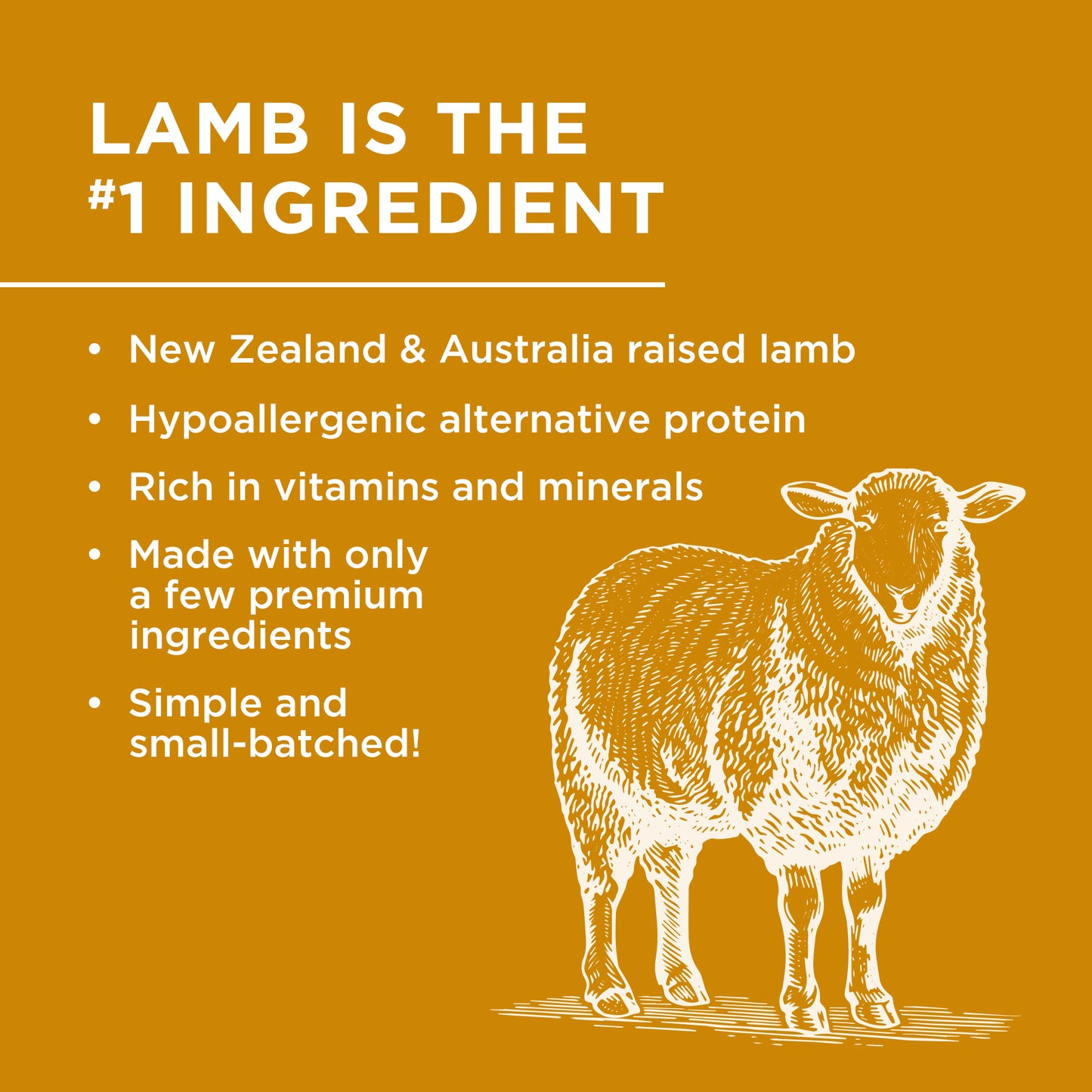 Chewy Lamb Sticks - 1.25kg