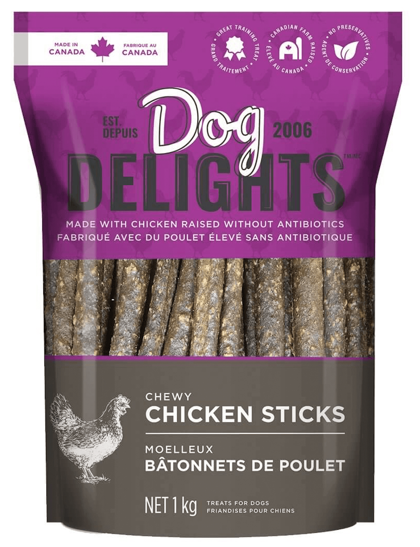 Chewy Chicken Sticks - 1kg