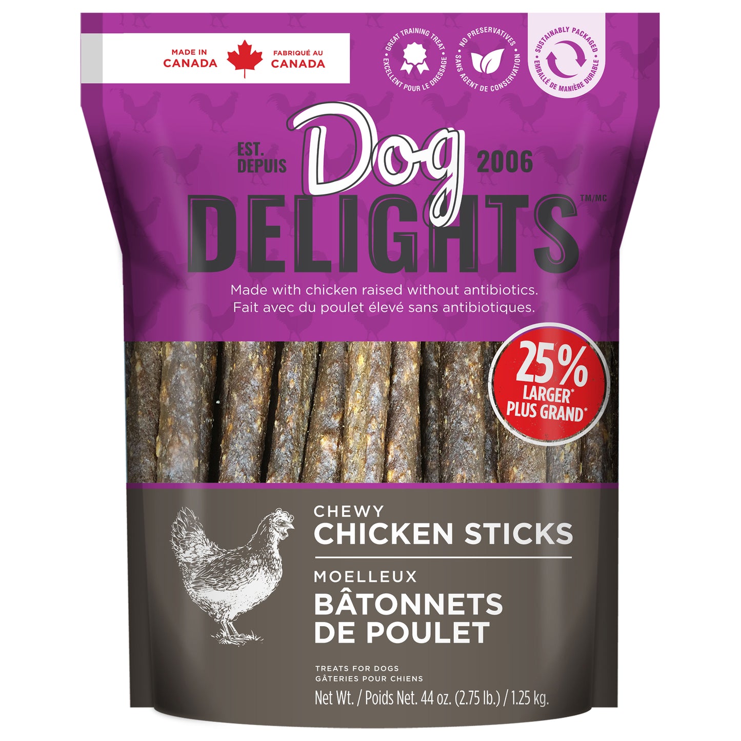 Chewy Chicken Sticks™ - 1.25kg
