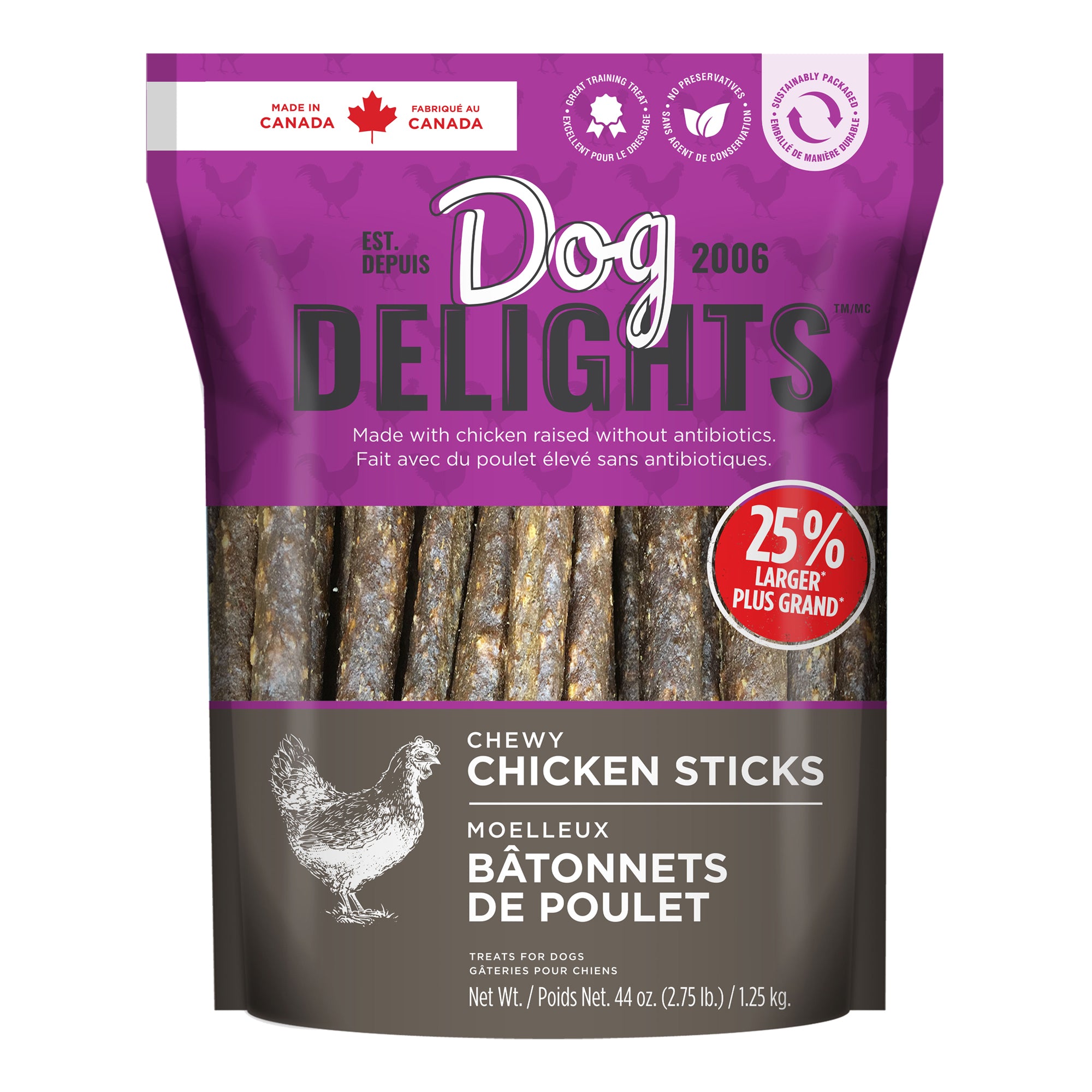 Chicken Stix Chewy Chicken Sticks by Dog Delights | Bulk Dog Treats – Dog Delights ...