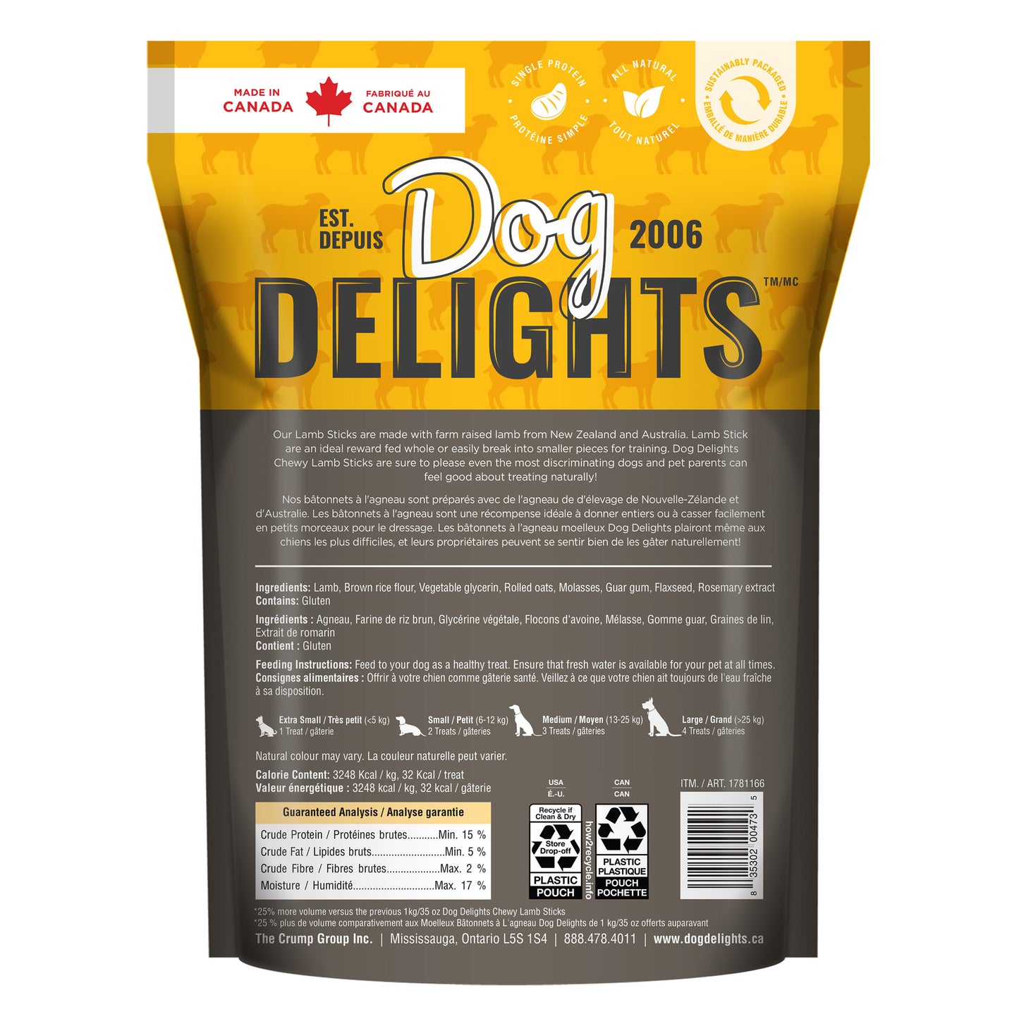 Chewy Lamb Sticks by Dog Delights Bulk Dog Treats Dog Delights Treats